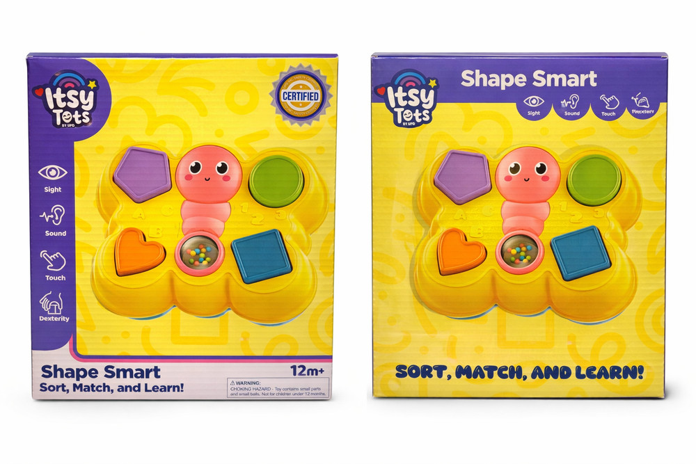 Itsy Tots Shape Smart Butterfly Sorter Toy 12M+ Learning Sensory