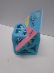 Malarkey Kids Chew Cube Teething 3+ Months Blue BPA Free Food Grade Silicone NEW