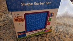 Rare Baby Einstein Shape Sorter Set With 12 Chunky Shaped Board Books