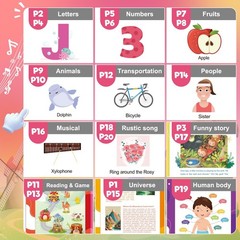 Toddler Toys for 2 3 4 5 Year Old Girls: Interactive Sensory Learning Busy Book