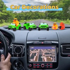 3.5 Inch Green Car Toy Match Most 2 in Rubber Ducks, Ducks for Jeeps, Vehicle…