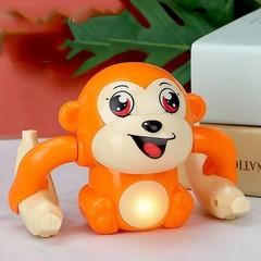 Electric Rolling Monkey Baby Toy Lights Music Sound Educational Preschool Gift