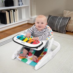 Baby Einstein 4-in-1 Kickin’ Tunes Learn-to-Sit Music & Language Floor Seat, wit