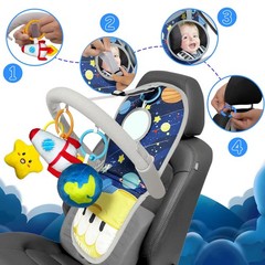 Car Seat Toys for Baby Infant 6 Months and Up, Carseat Toys with Musical Peda…