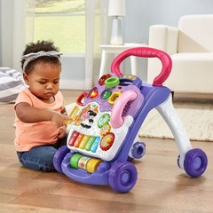 Sit-to-Stand Learning Walker – Educational Toy, Frustration-Free, Lavender Color
