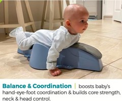 CRAWLIGATOR Tummy Time Mobility Toy Infant 4-12 Months Slate Developmental NEW