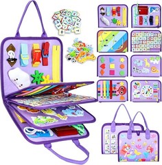 Learning & Fun: Toddler Busy Board for Fine Motor Skills – Travel-Friendly!