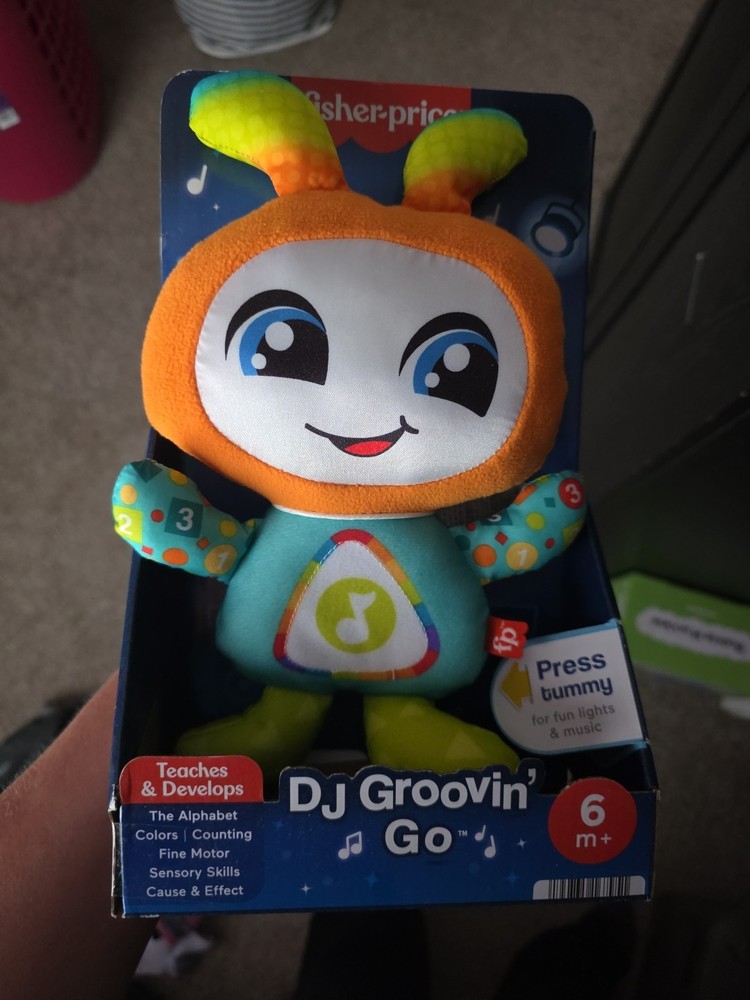 Fisher Price DJ Groovin’ Go Interactive Baby Toddler Learning Toy Music & Lights