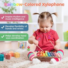 Wooden Building Blocks Shape Sorter – Baby Development
