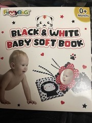 FunnyB&G Black White Red Baby Soft Book 0+ Months Hand-Eye Coordination