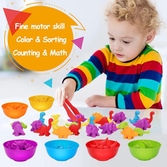 Counting Dinosaurs Montessori Toys for 3 4 5 Years Old Boys Girls Toddler Manipu