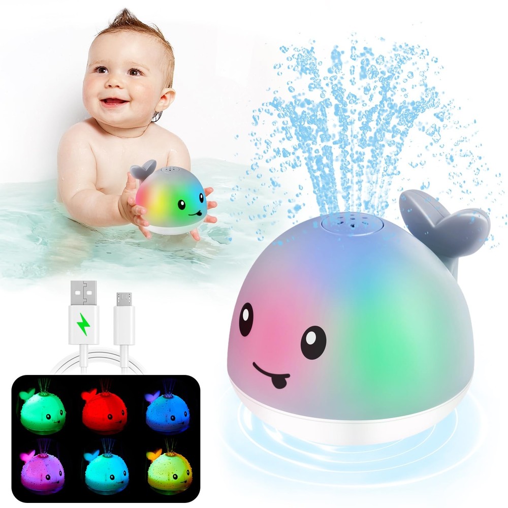 Baby Bath Toys, Pool Water Toys for Babies, Toddler Small, Grey