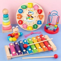 Montessori Baby Toys Kids 3D Wooden Puzzles Early Learning Baby Games Toys Educa