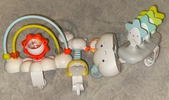 Lot of 4 Skip Hop Replacement Toys for Silver lining Cloud Baby Activity Center