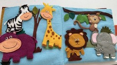 🧠✨ Handmade Sensory Book for Babies & Toddlers | Educational Fabric Quiet Book