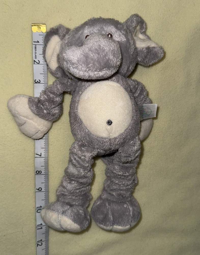 Spark Create Imagine Elephant Baby Toy Arms And Legs Stretch 12” Gray