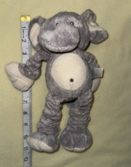 Spark Create Imagine Elephant Baby Toy Arms And Legs Stretch 12” Gray