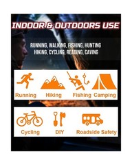 Lichamp Camping Headlamp Flashlight 8 Pack, Outdoor Super Brigh… Fast USA SHIP