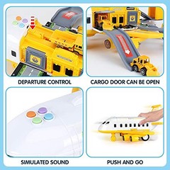 25 Pack Transport Construction Airplane Toy Play Vehicles Set for Kids Gifts,
