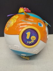 VTech Move & Crawl Ball Educational Learning Toy Moves Talks Plays Tunes Used
