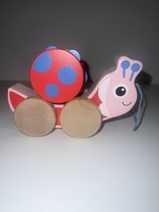 Pull Toy ® Push and Pull Play Pull & Fun Toy, Ladybug