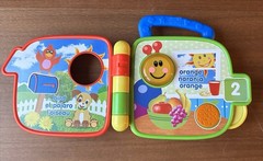 Baby Einstein Touch and Explore Discovery Book – English Spanish French Toy