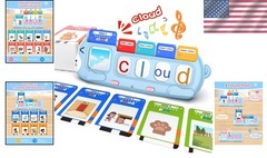 Interactive Phonics & Math Flash Cards Set for Preschoolers