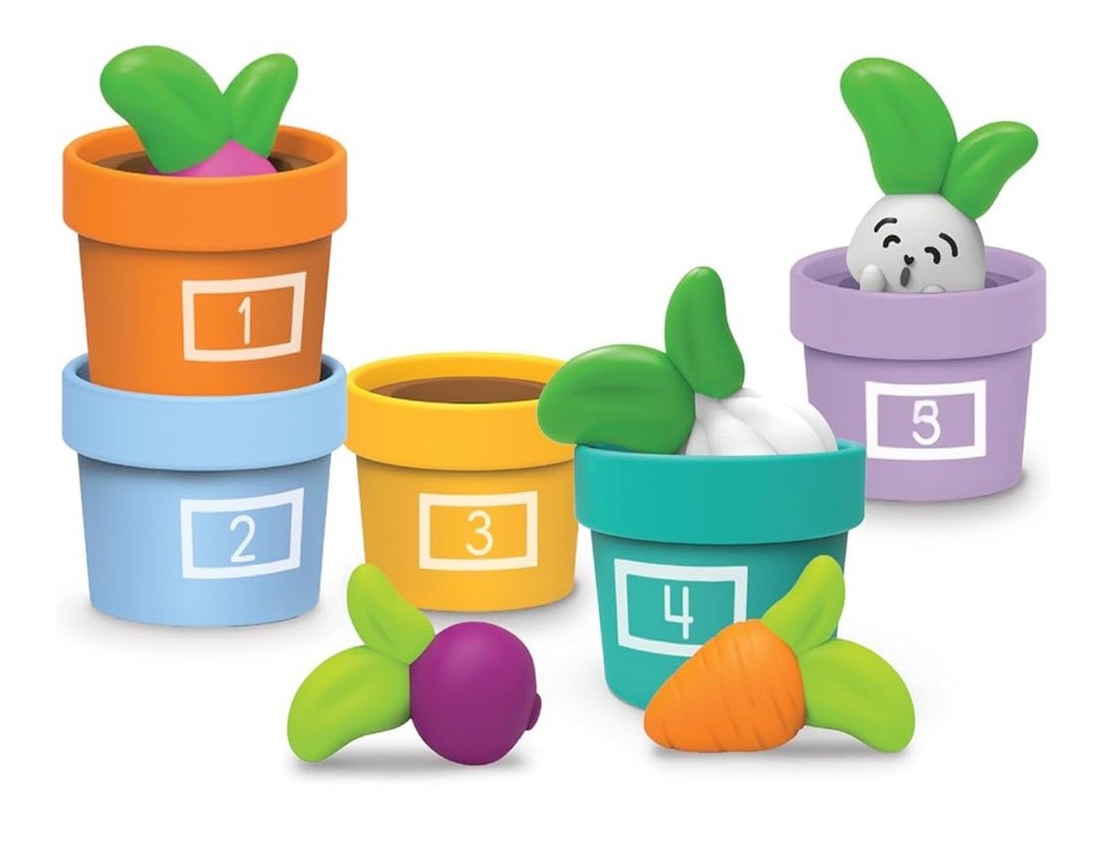 Learning Resources Hide and Seek Vegetable Garden Preschool Learning Toys 10 Pcs