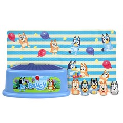 Ginsey Bluey Time Fun Set – Puppets Vinyl Mat Step Stool