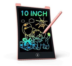 Toys for 3 4 5 6 Years Old Girls Reusable Colorful LCD 10 Inch 1 Pack Pink