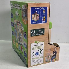 LeapFrog Touch & Learn Wooden Sounds Activity Cube Educational Toddler Toy New!