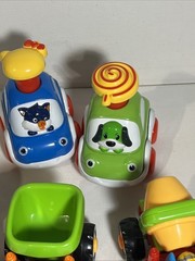Mixed Lot Of 5 Toddler Preschool Toy Vehicles Construction & Animals
