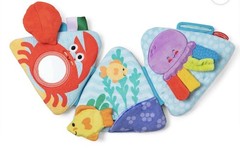 Melissa & Doug Ocean Tummy Time Triangle Infant Baby Toy, Soft Sensory Toy