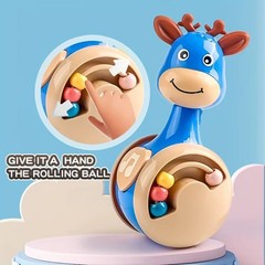 Roly Poly Baby Toys 6 to 12 Months, Tumbler Wobbler Toys for Infant Boy Girl*