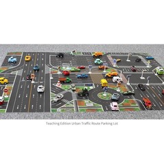 Interactive City Traffic Mat Waterproof 130x100CM Nonwoven Fabric