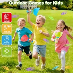 Outdoor Toys for Kids Ages 4-8, 3 Packs Flying Catching Game, Outside Manual