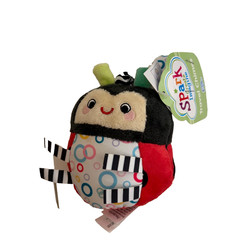 Spark Create Imagine Ladybug Plush Travel Chime 3″ Mini Baby Toy NWT