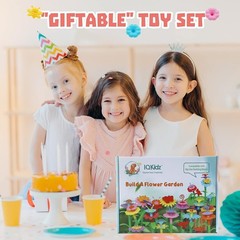 Vibrant Flower Garden Building Toy – 153 Pieces of STEM Fun for Little Girls
