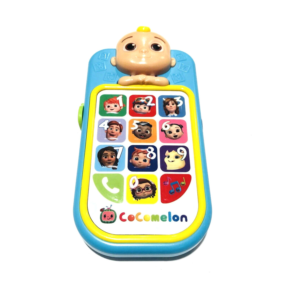 Cocomelon JJs First Learning Phone Lights Sounds Music Toddler Kids Toy Blue