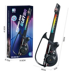 Stringless Guitar, Multi-Functional Electronic Guitar Toy Set, Musical Toy wi…