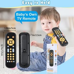 Baby TV Remote Control Toy for 6 Months+, Play Remote Musical Toys with Sound…