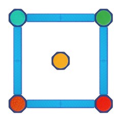 Balance Beam Set 8 Beams 5 Sensory Pods Kids Toddler Obstacle Course