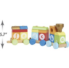 Early Learning Centre Wooden Stacking Train Hand Eye Coordination 15 Blocks Incl