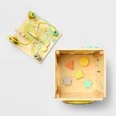 Activity Cube – Gigglescape™: Toddler Play Center, Fine Motor Skills, Wood