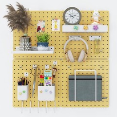 Metal Pegboard Combination Kit — 4 Carbon Steel Pegboards with 26 Accessor