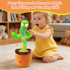 Baby Toys Dancing Talking Cactus Toy with Adjustable Volume, Boys Girls Gifts