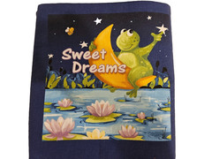 Fabric / Soft Cloth Children’s Book, “Welcome Evening” Featuring Frog Friends