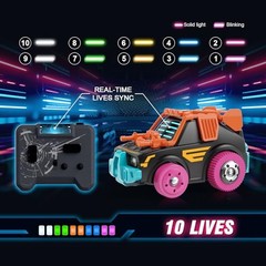 RC Cars 2 Pack Remote Control Combat Cars: 2.4G Rechargeable | 360°