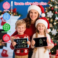 Glochin 2 Pack LCD Writing Tablet for Kids, Erasable and Reusable Toddler Doo…