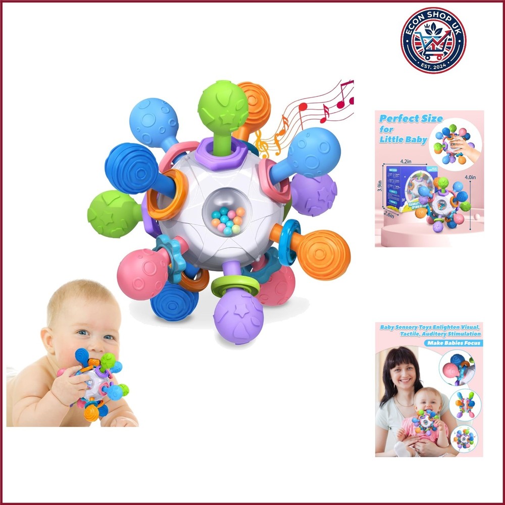 Baby Teething Toys for 0-6 6-12 , Newborn Infant Montessori Toys | Tummy Time…